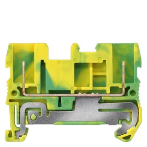 PE TERMINAL, PLUG CONNECTION ON BOTH ENDS, SECTION 0.08 - 2.5 MM2, WIDTH: 5.2 MM, COLOR:GREEN-YEL