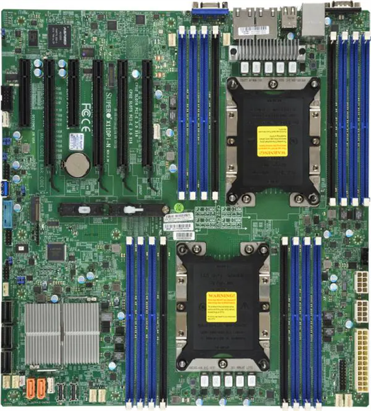 Материнская плата Supermicro Motherboard 2xCPU X11DPI-NT 2nd Gen Xeon Scalable TDP 205W/ 16xDIMM/ 14