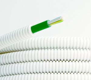 Электротруба ПЛЛ гибкая гофр. не содержит галогенов д.20мм, цвет белый,с кабелем ППГнг(А)-HF 3x2,5мм? РЭК "ГОСТ+",50м