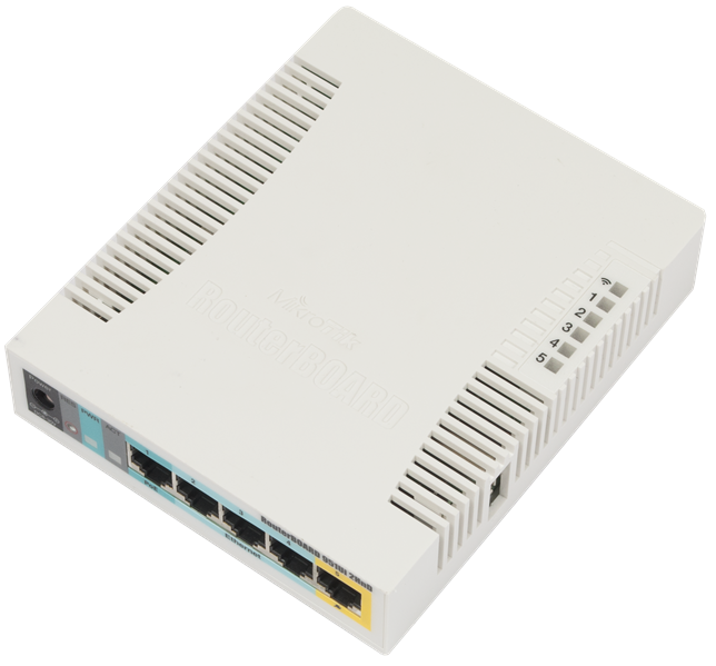 Точка доступа wi-fi MikroTik RouterBOARD 951Ui-2HnD with 600Mhz CPU, 128MB RAM, 5xLAN, built-in 2.4G