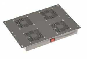 Потолочный модуль 4 вентилятора с термостатом для крыши 600 RAL9005