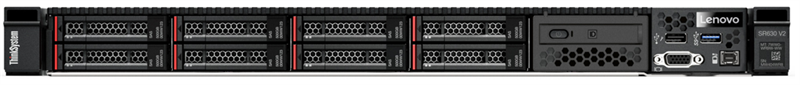 Сервер Lenovo ThinkSystem SR630 V2 Rack 1U,Xeon 4310(12C 2.1GHz 18MB Cache/120W),1x32GB/3200MHz/2Rx4