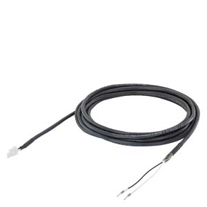 Brake cable pre-assembled 6FX3002-5BK02-1BA0 2x0.75, for motor S-1FL6 LI with V90 230 V MOTION-CONNECT 300 UL/CSA Dmax=6.4 mm Length (m)=10 m