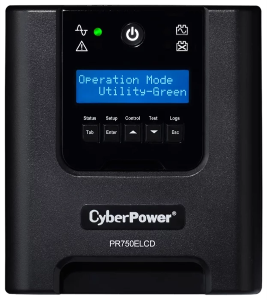 Источник бесперебойного питания CyberPower PR750ELCD Line-Interactive 750VA/675W USB/RS-232/EPO/SNM