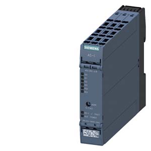 AS-i SlimLine Compact module SC22.5 digital, A/B slave 4 DI/2 RQ, IP20 4 x inputs for 3-wire sensor Sensor supply can be switched over 2 x outlet rela
