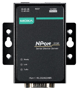 Асинхронный преобразователь serial в ethernet NPort 5150 1 port RS-232/422/485, Power Adapter, DB9