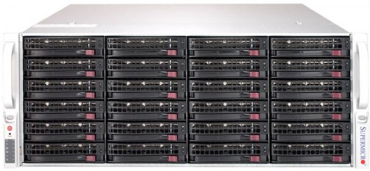 Серверная платформа Supermicro SuperStorage 4U Server 6049P-E1CR24H noCPU(2)Scalable/TDP 70-205W/ no