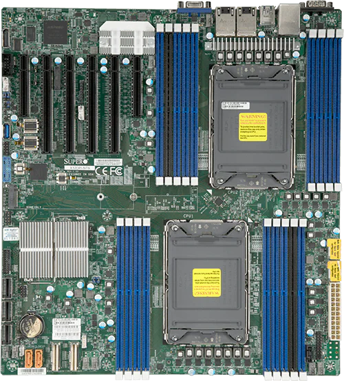 Материнская плата Supermicro Motherboard 2xCPU X12DPi-N6 3rd Gen Xeon Scalable TDP 270W/ 16xDIMM/14x