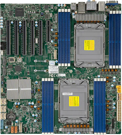 Материнская плата Supermicro Motherboard 2xCPU X12DAI-N6 3rd Gen Xeon Scalable TDP 270W/16xDIMM/ C62
