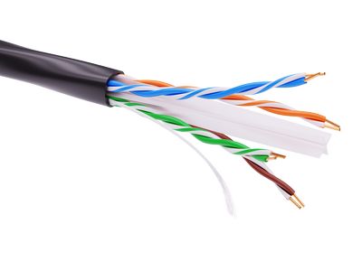 Информационный кабель неэкранированый U/UTP 4х2 CAT6, PE, Черный