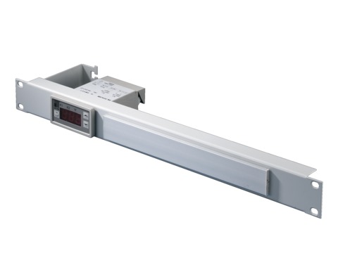 DK Цифровой индикатор и регулятор температуры 19", встроен в патч-панель 1ЕВ, RA L7035 – Rittal