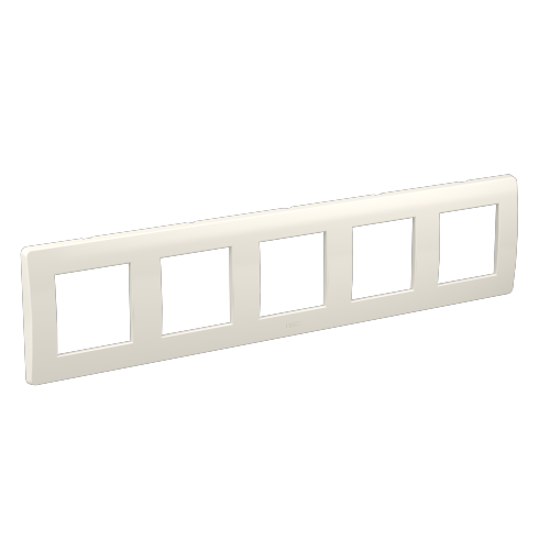 Рамка на 2+2+2+2+2 модуля (пятиместная), белая, RAL9010 (для стен; с каркасами 75020W)