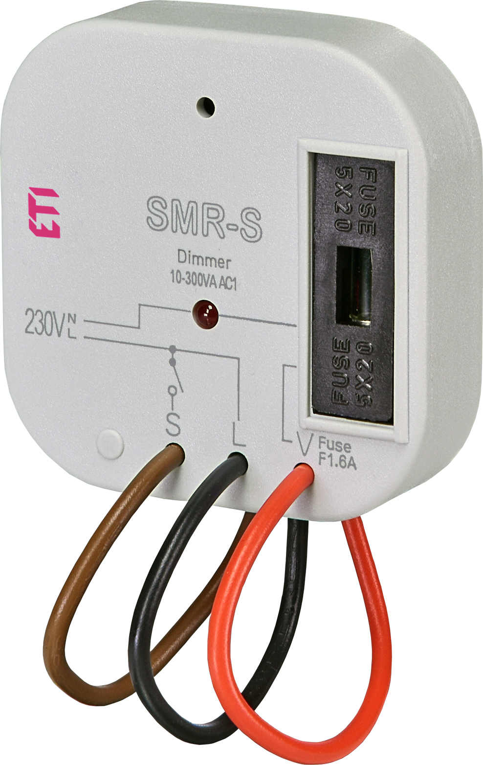 Диммер SMR-S (до 300W, активн.+индукт.нагрузка) (в монтажную коробку)