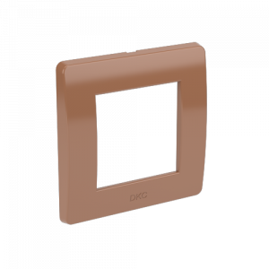 Рамка на 2 модуля (одноместная; для коробки 10123RB), коричневая