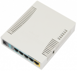 Точка доступа wi-fi MikroTik RouterBOARD 951Ui-2HnD with 600Mhz CPU, 128MB RAM, 5xLAN, built-in 2.4G
