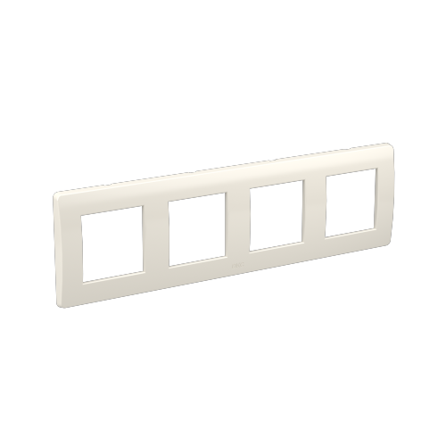 Рамка на 2+2+2+2 модуля (четырехместная), белая, RAL9010 (для стен; с каркасами 75020W)