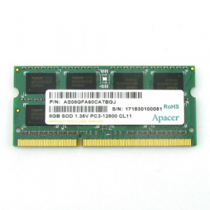 Оперативная память Apacer DDR3 8GB 1600MHz SO-DIMM (PC3-12800) CL11 1.35V (Retail) 512*8 3 year