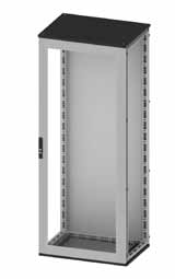 Сборный шкаф CQE, застеклённая дверь и задняя панель, 2000x800x800мм