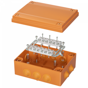 Коробка пластиковая FS с кабельными вводами иклеммниками,IP55,240х190х90мм, 12р, 450V,32A,10мм.кв