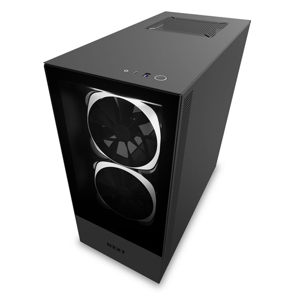 Корпус NZXT CA-H510E-B1 H510 Elite Compact Mid Tower Matte Black Chassis with Smart Device 2, 2x140m