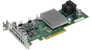 Контроллер Supermicro AOC-S3108L-H8IR 8-ports/12Gb/s/240 SATA/SAS drives/RAID (0/1/5/6/10/50/60)/2GB