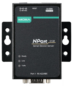 Асинхронный преобразователь serial в ethernet NPort 5130 1 port RS-422/485, Power Adapter, DB9