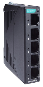 Компактный 5-портовый неуправляемый коммутатор 10/100 BaseT(X) Ethernet, QoS, в металлическом корпус