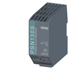 Блок питания PSN130S для AS-i; вход: 120 V / 230 V AС, выход: 30 V DC, 3 A, IP20, без развязки данных AS-i, с распознаванием перегрузки, с сигнальным 